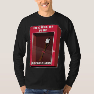 In Case Of Fire Break Glass Marshmallow Camping Ro T Shirt