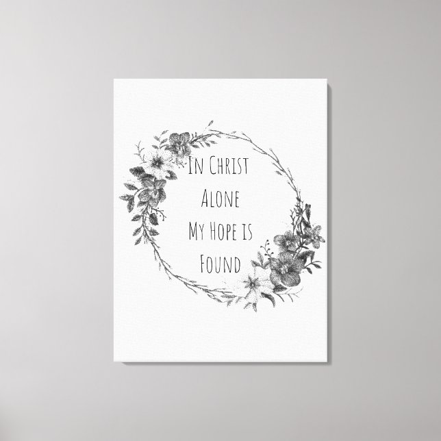 In Christ Alone Canvas Print (Framsida)