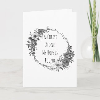 In Christ Alone Greeting Cards Kort