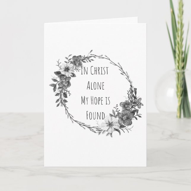 In Christ Alone Greeting Cards Kort (Framsida)