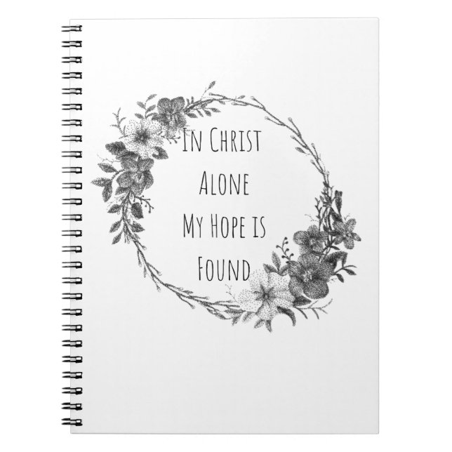 In Christ Alone Notebook Anteckningsbok (Framsidan)