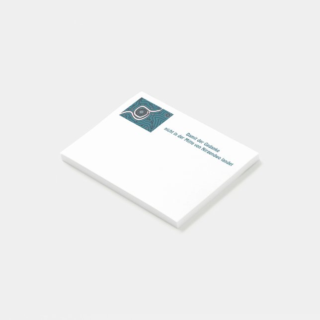 In der Mitte von Nirgendwo - In the middle of nowh Post-it Block (Vinklad)