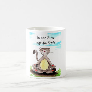 In der Ruhe liegt die Kraft Kaffemugg