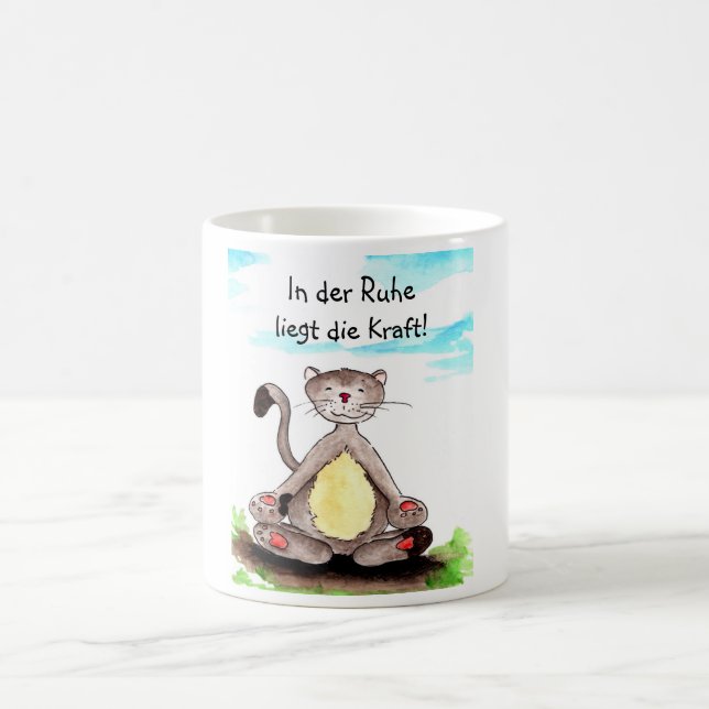 In der Ruhe liegt die Kraft Kaffemugg (Center)