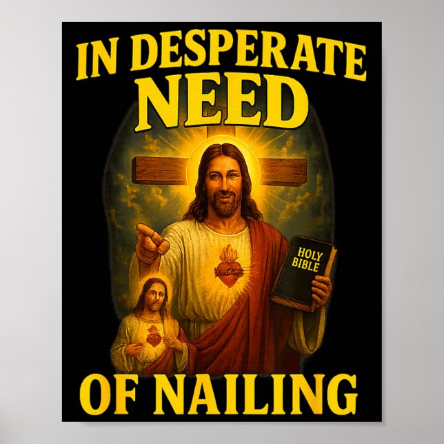 In Desperate Need Of Nailing Funny Gen Z Brainrot  Poster (Framsidan)