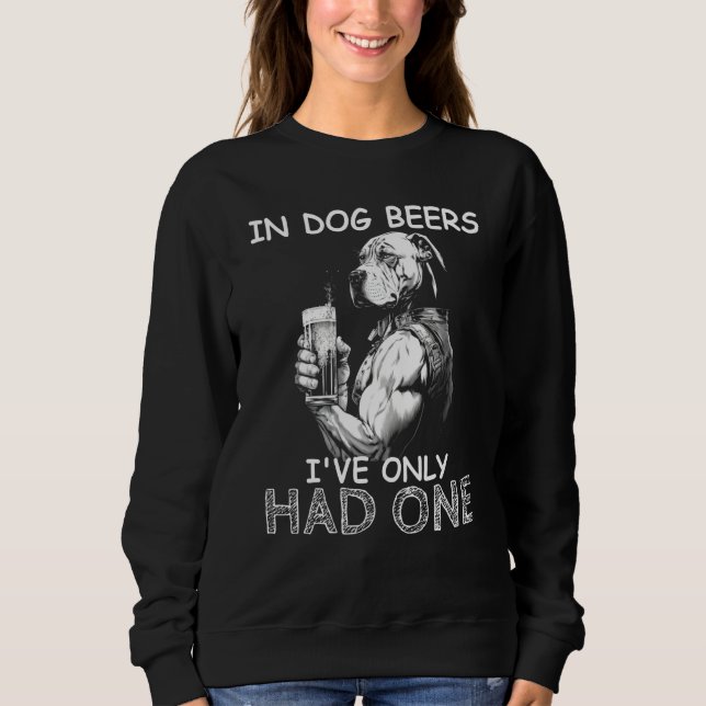 In Dog Beers I've Only Had One Dog Mens Drinking T Shirt (Framsida)