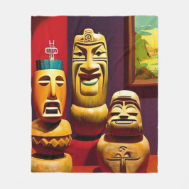 In-door Tiki Life Ken Gage Art Fleecefilt