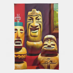 In-door Tiki Life Ken Gage Art Kökshandduk