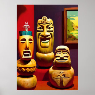 In-door Tiki Life Ken Gage Art Poster