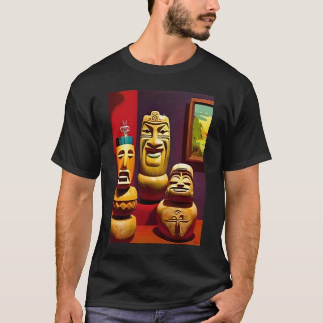 In-door Tiki Life Ken Gage Art T Shirt (Framsida)