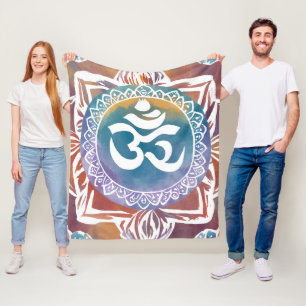 In du ohm namaste yoga design fleecefilt