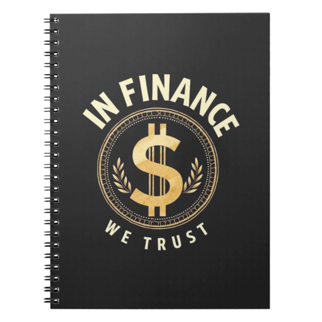In Finance We Trust Emblem blir Anteckningsbok (Framsidan)