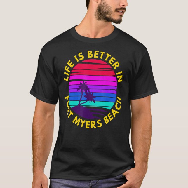 In Fort Myers Beach Design T Shirt (Framsida)