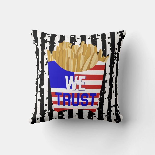 In Fries We Trust Kudde  (Baksida)
