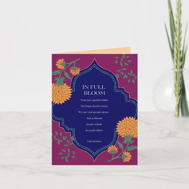 In Full Bloom Helgkort (Framsida)