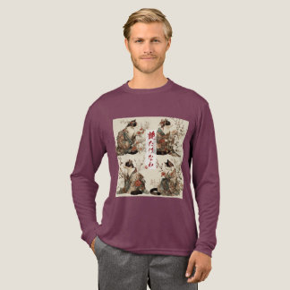 "In Full Bloom" Japanese Cat in Kimono Art T Shirt