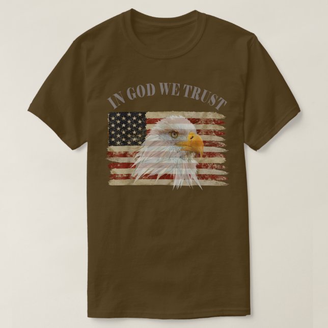 In God We Trust American Respect T-Shirt (Design framsida)