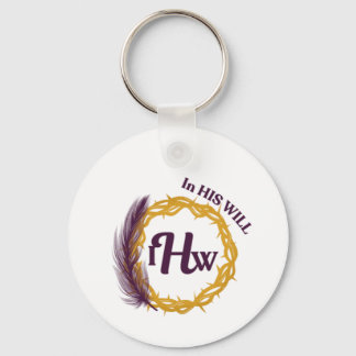 In His Will Key Chain Nyckelring