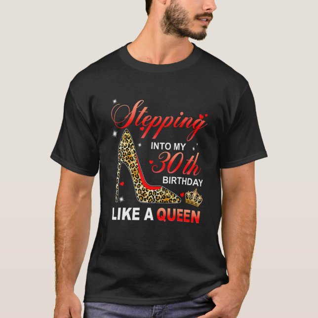 In i 30års födelsedag som en drottning sen t shirt (Framsida)