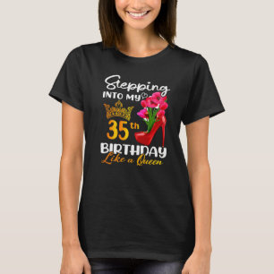In i 35ens födelsedag som en drottning i 35 år t shirt