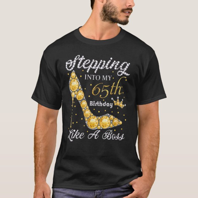 In i 65ens födelsedag som en Chef Bday Wo T Shirt (Framsida)