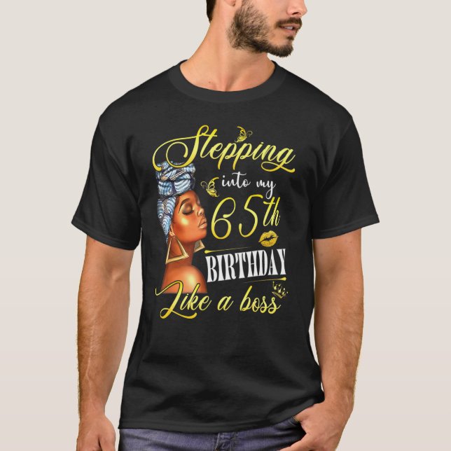 In i 65ens födelsedag som en Chef Bday Wo T Shirt (Framsida)