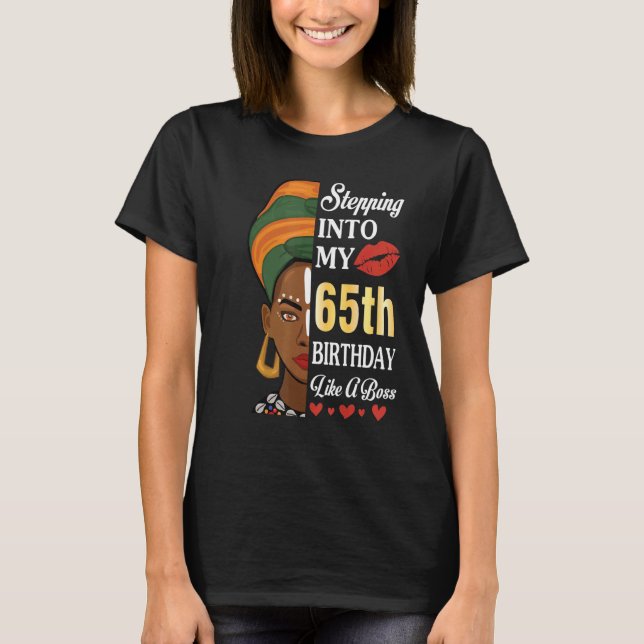 In i 65ens födelsedag som ett Chef 65 år T Shirt (Framsida)