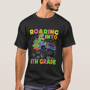 In i 6e Klass Dinosaur-ryggsäck tillbaka till S T Shirt