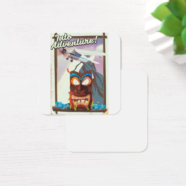 in i äventyr! fyrkantigt visitkort (Skivbord)