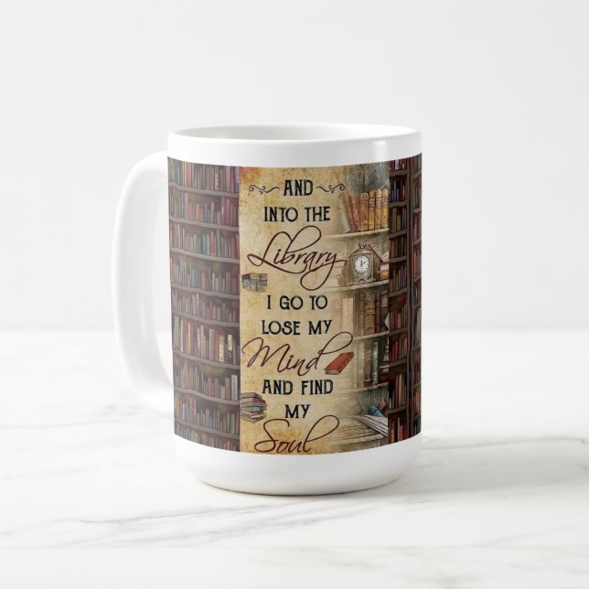 In i Bibliotek I Go Kaffemugg (Framsida vänster)