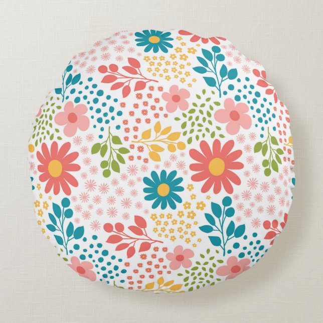 In i blomet rund kudde (Framsidan)