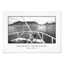 In i Cape Town Harbor Fototryck