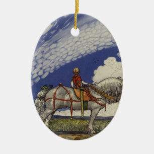 In i den breda världen av John Bauer 1907 Julgransprydnad Keramik