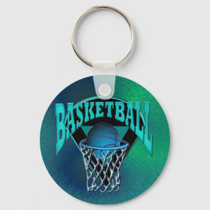 In i den ringbasketen och målbrädan nyckelring