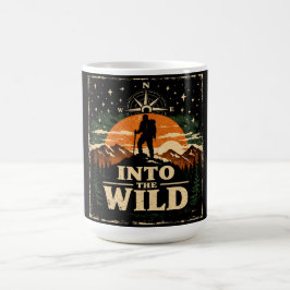In i det vilda – äventyrsfrihet camping kaffemugg