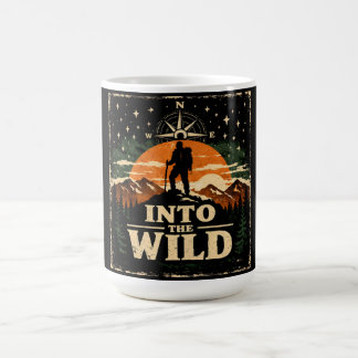 In i det vilda – äventyrsfrihet camping kaffemugg