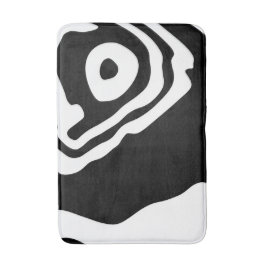 In i djupet: Abstrakt Black & White Badrumsmatta