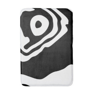 In i djupet: Abstrakt Black & White Badrumsmatta