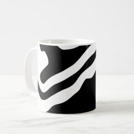 In i djupet: Abstrakt Black & White Kaffemugg
