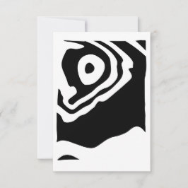 In i djupet: Abstrakt Black & White Kort
