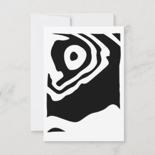 In i djupet: Abstrakt Black & White Kort
