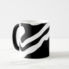 In i djupet: Abstrakt Black & White Magisk Mugg
