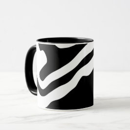 In i djupet: Abstrakt Black & White Mugg