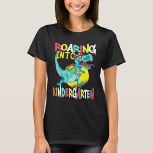 In i Kindergarten T Rex Dinosaur tillbaka till S Shirt