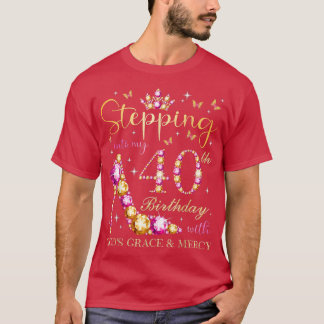 In i min 40:e födelsedag med gudsrespit och M T Shirt