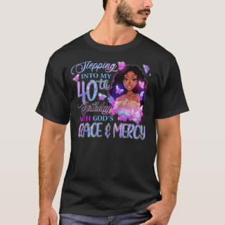 In i min 40:e med Guds Grace Mercy Melan T Shirt