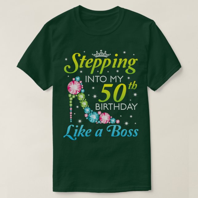 In i min 50:e födelsedag som en Chef I var B T Shirt (Design framsida)