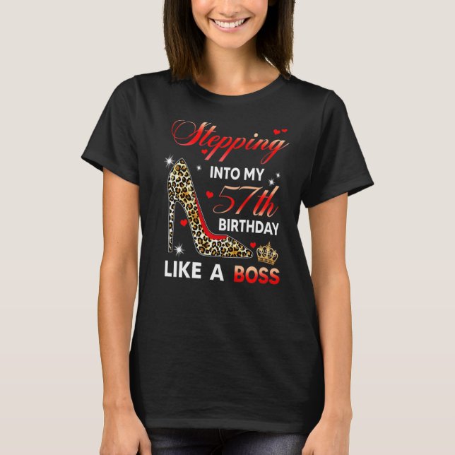 In i min 57:e födelsedag som en Chef T Shirt (Framsida)
