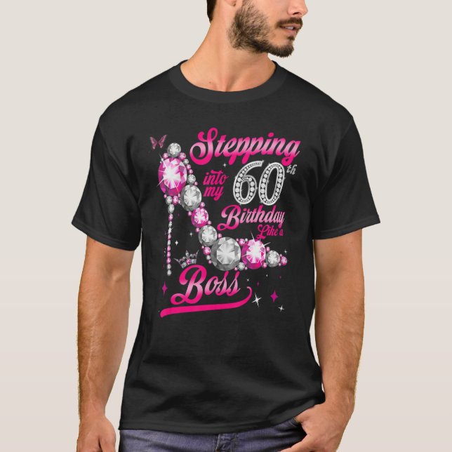 In i min 60:e födelsedag som Chef Dam T Shirt (Framsida)