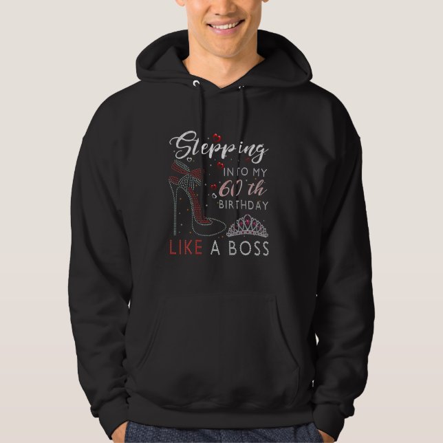 In i min 60:e födelsedag som en högste Chef Hoodie (Framsida)
